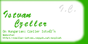 istvan czeller business card